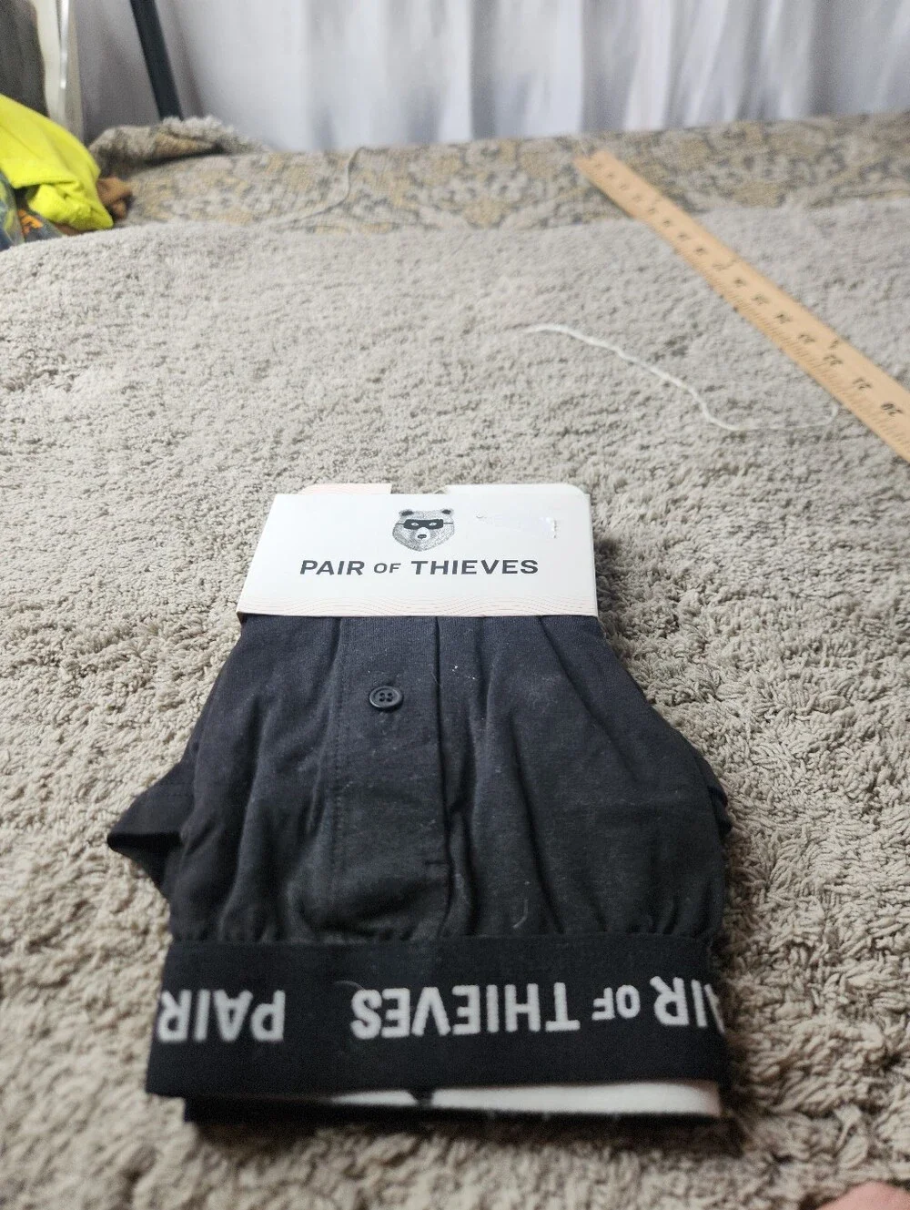 Men's Black Loose-Fit Boxer - Pair Of Thieves - XL